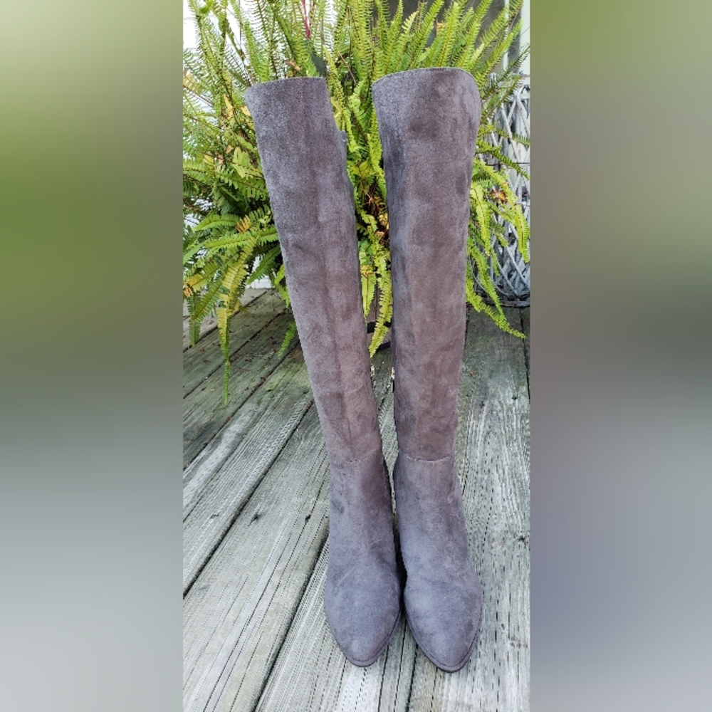 Marc Fisher Gray Heeled Boots - Picture 10 of 11